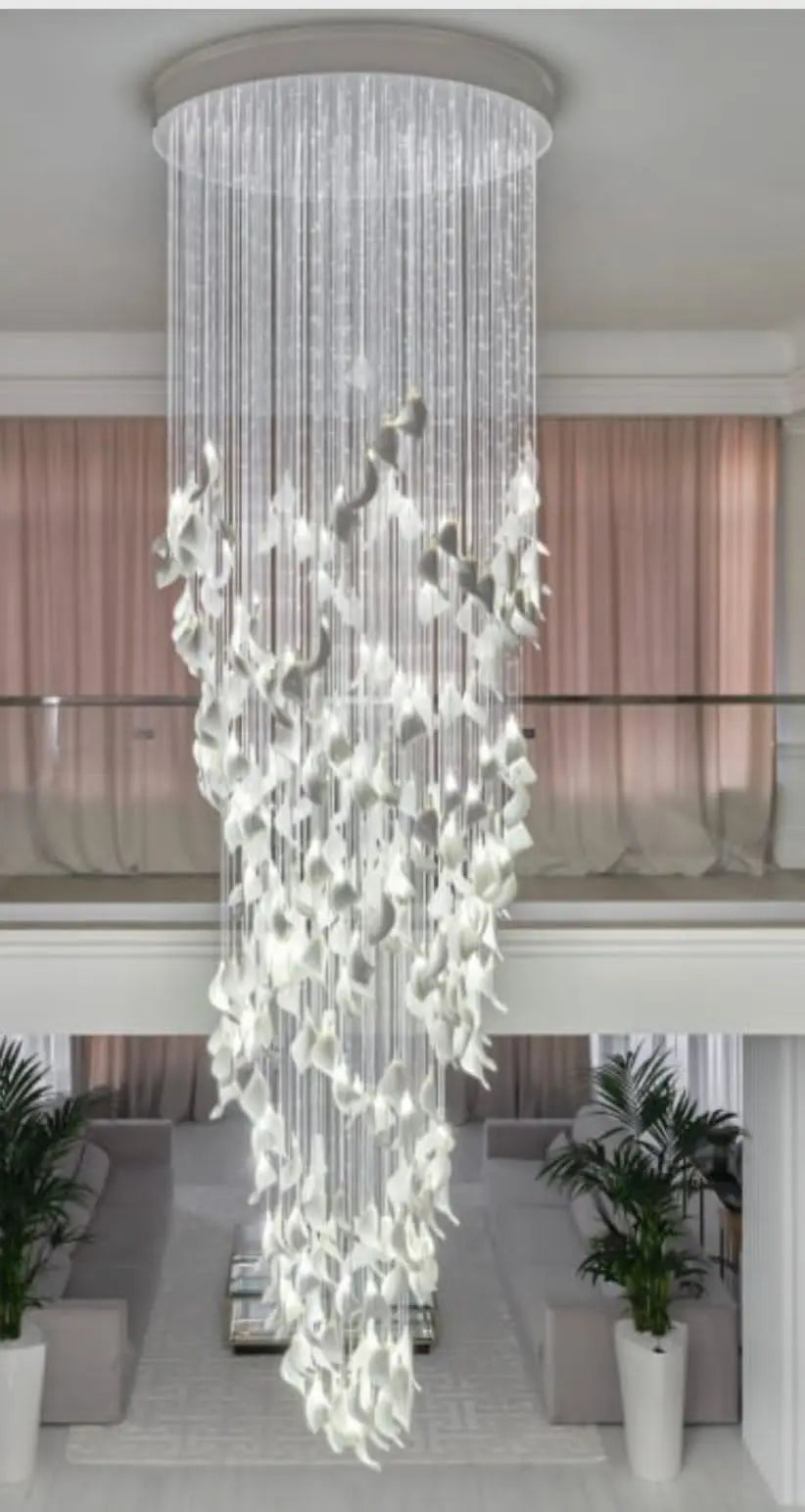 Ceramic Hotel Wedding Dress Shop Hotel Villa Duplex Road Guest Restaurant Bedroom Hall Bedroom Room Chandelier