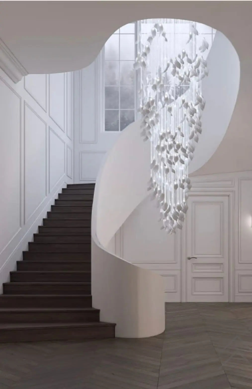 Ceramic Hotel Wedding Dress Shop Hotel Villa Duplex Road Guest Restaurant Bedroom Hall Bedroom Room Chandelier