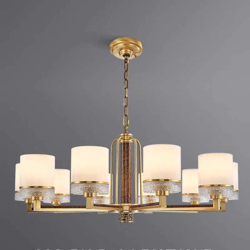 Chandelier villa living room dining room headlamp home Chinese style design bedroom lamps