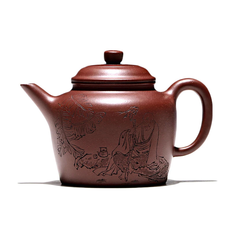【 Changtao 】 Yixing Famous Craftsman Tao Jianquan Handmade Purple Clay Pot Mud Fude Bell 430cc
