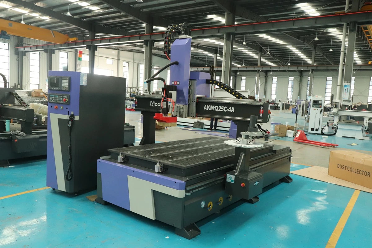 China Factory 9kw Spindle 4 Axis CNC Machine Auto Tool Changer 8 Tools