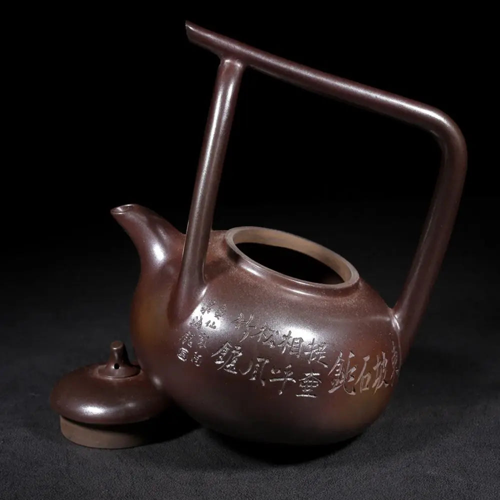Chinese Yixing Zisha Clay Teapot  Dongpo lifting beam Pot Wang Yinxian 600ml