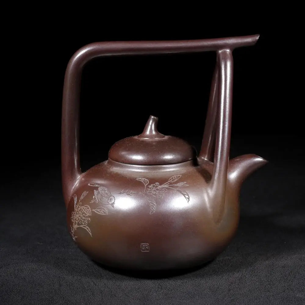 Chinese Yixing Zisha Clay Teapot  Dongpo lifting beam Pot Wang Yinxian 600ml