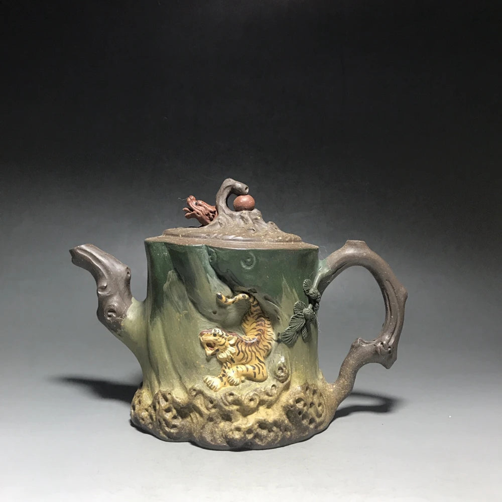Chinese Yixing Zisha Clay Teapot  Dragon Tiger Pot  Wang Yinxian 500ml