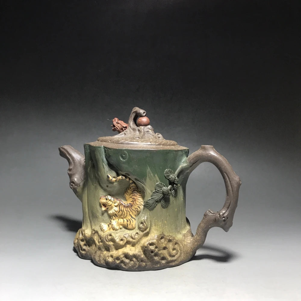 Chinese Yixing Zisha Clay Teapot  Dragon Tiger Pot  Wang Yinxian 500ml