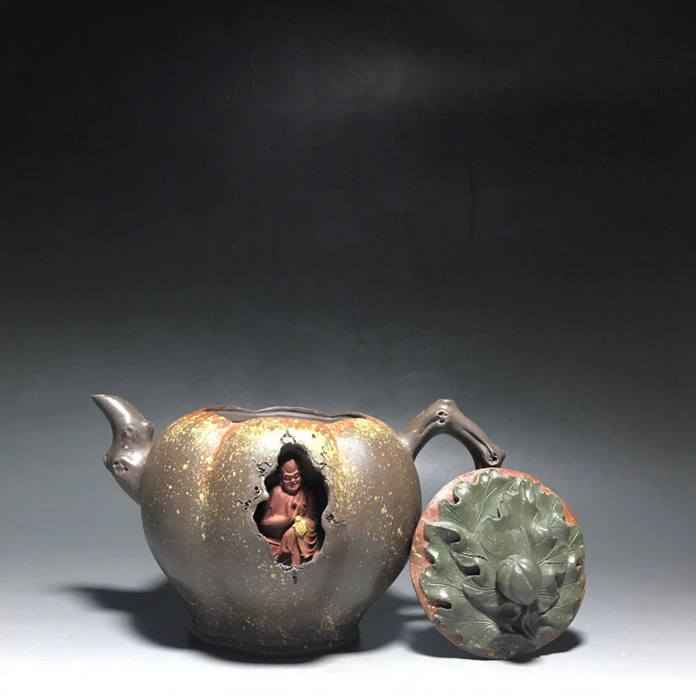 Chinese Yixing Zisha Clay Teapot  Fugua Wudao Pot  Wang Yinxian 500ml