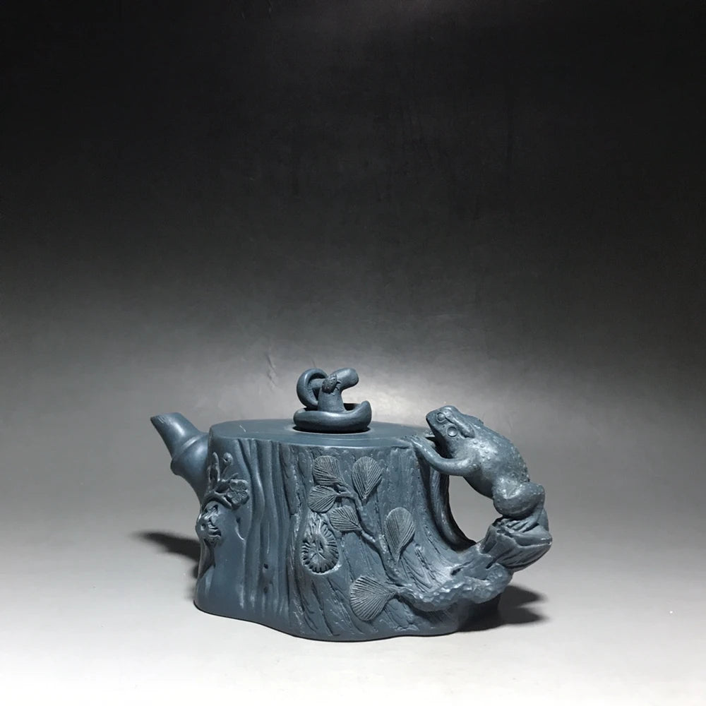 Chinese Yixing Zisha Clay Teapot  Golden Toad Pot Jiang Rong 350ml