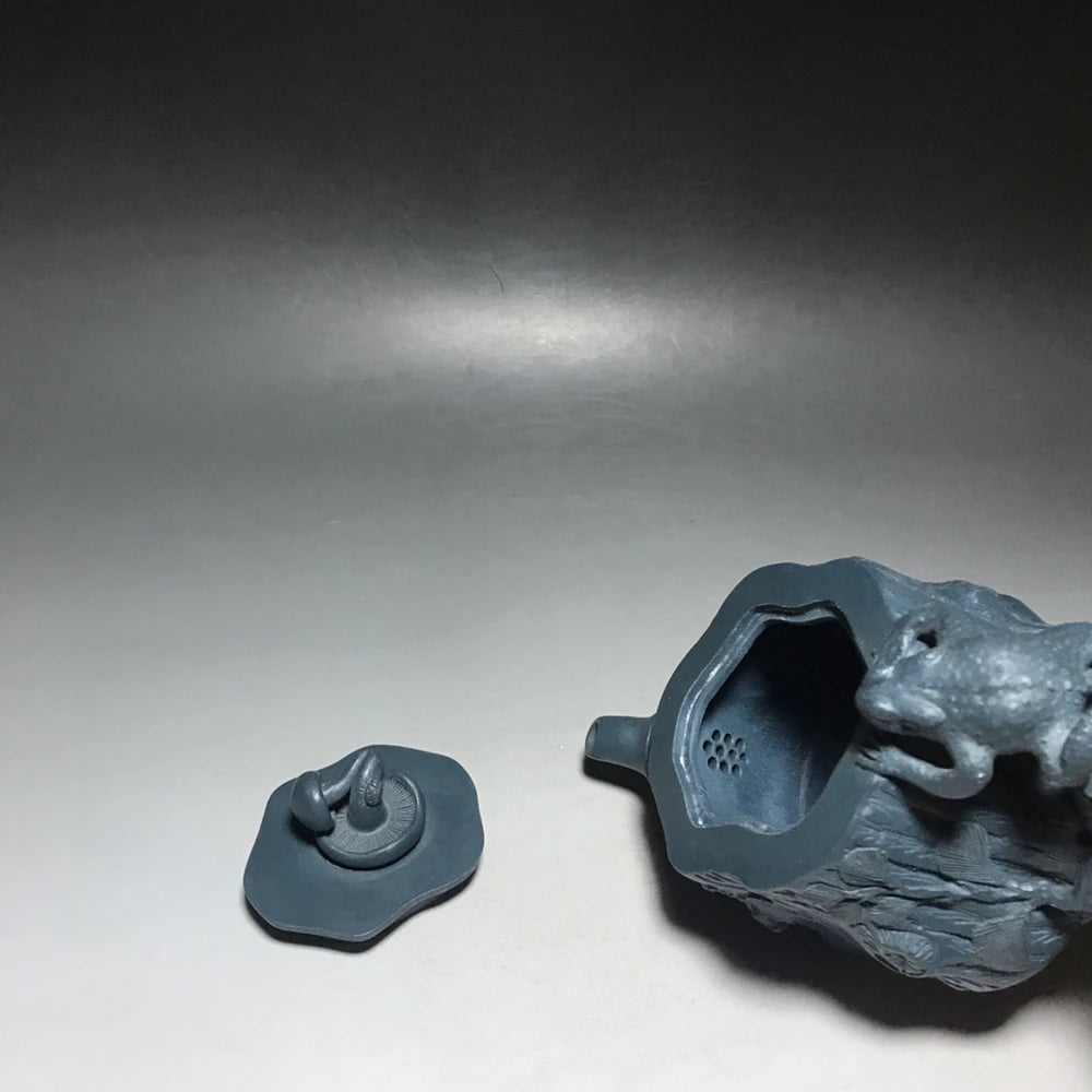 Chinese Yixing Zisha Clay Teapot  Golden Toad Pot Jiang Rong 350ml