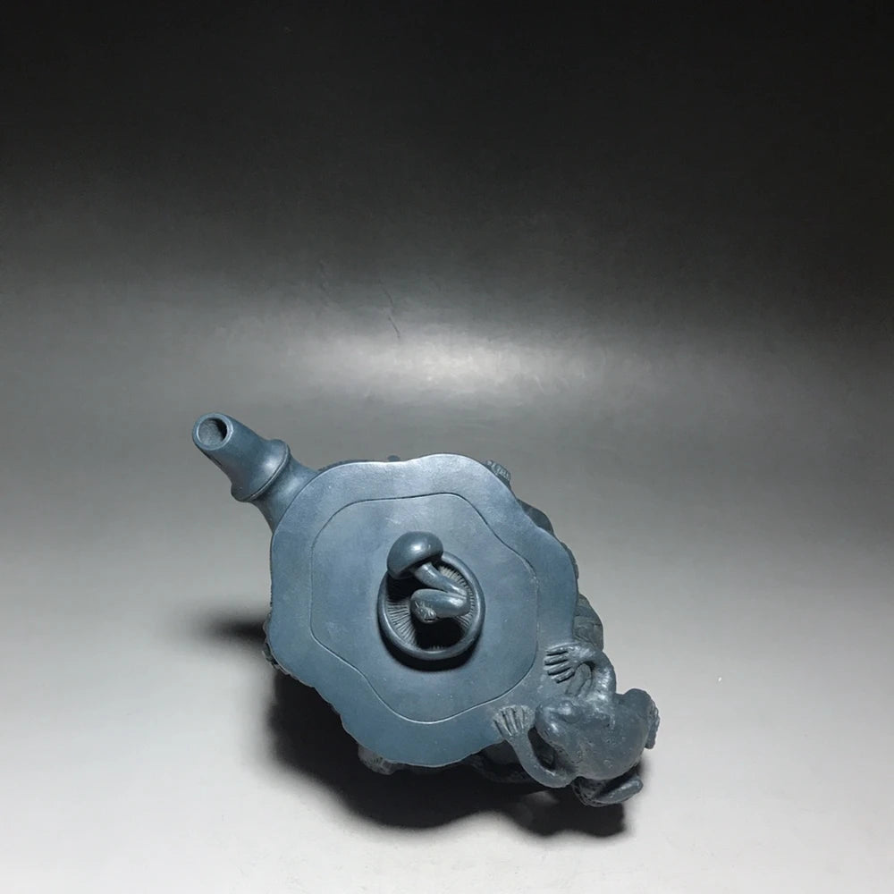 Chinese Yixing Zisha Clay Teapot  Golden Toad Pot Jiang Rong 350ml
