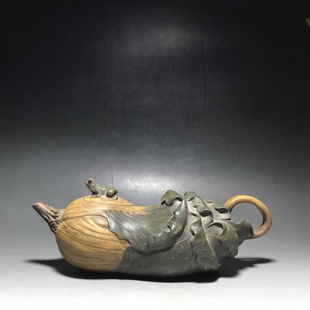 Chinese Yixing Zisha Clay Teapot  Guagua Lai Cai Pot  Jiang Rong 500ml