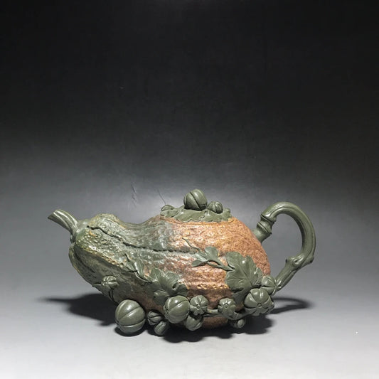 Chinese Yixing Zisha Clay Teapot  Guagua Laicai Pot  Wang Yinxian 450ml