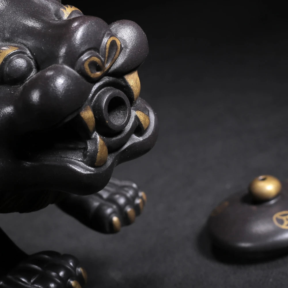 Chinese Yixing Zisha Clay Teapot  Lion Pot Chen Mingyuan 280ml