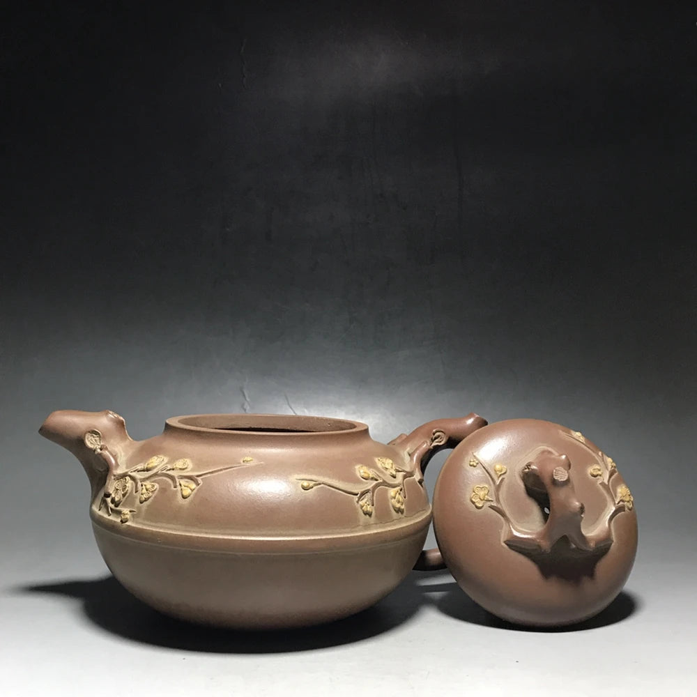 Chinese Yixing Zisha Clay Teapot  antique plum blossom Pot  Wu Yungen 800ml