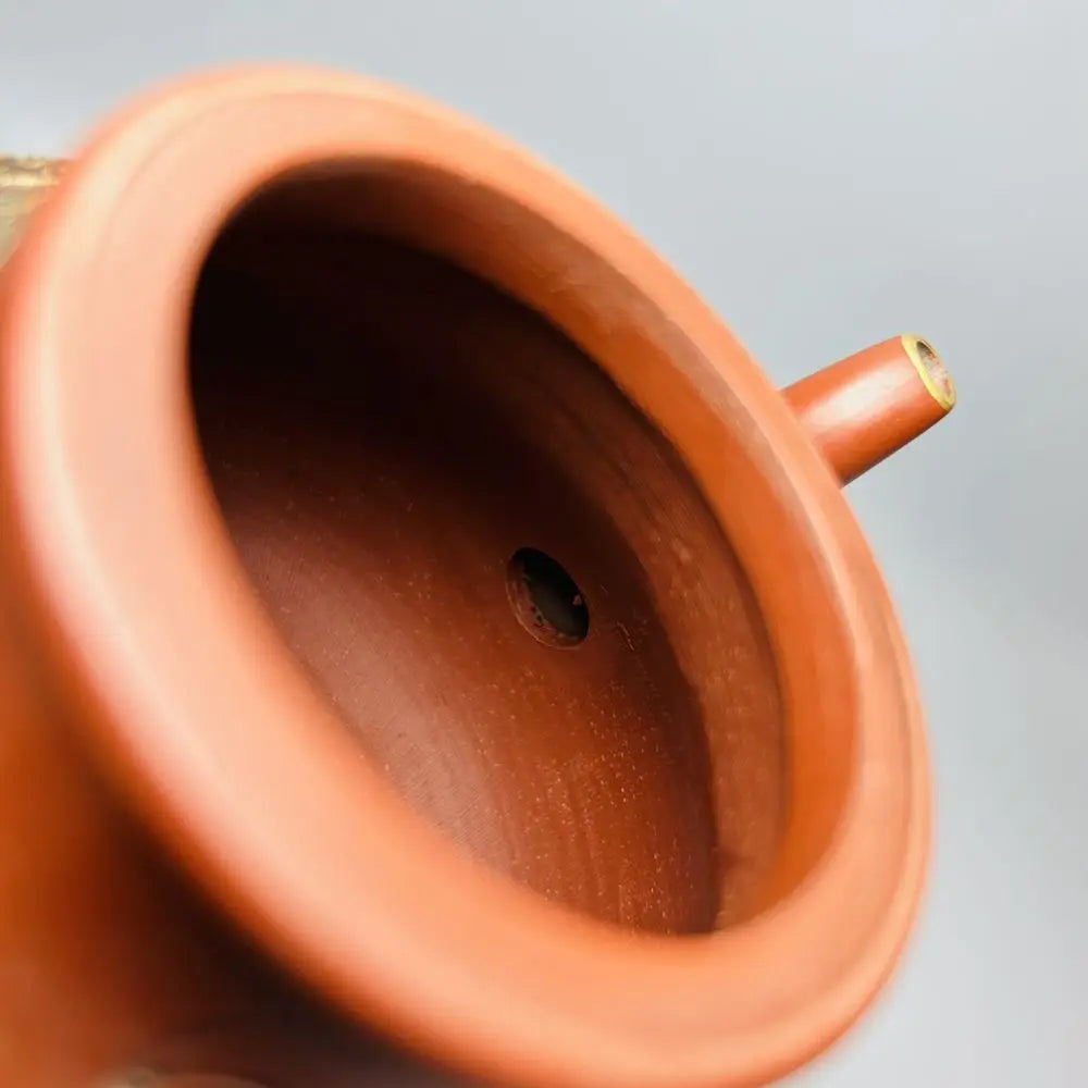 Chinese Yixing Zisha Clay Teapot  hand painted phoenix gilded Pot Emperor Kangxi 500ml