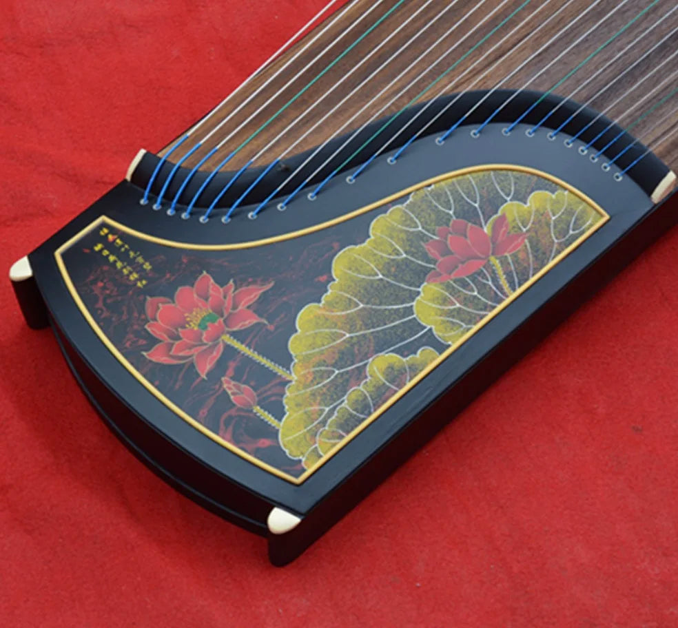 Chinese guzheng shell carving craft 21 strings 163cm