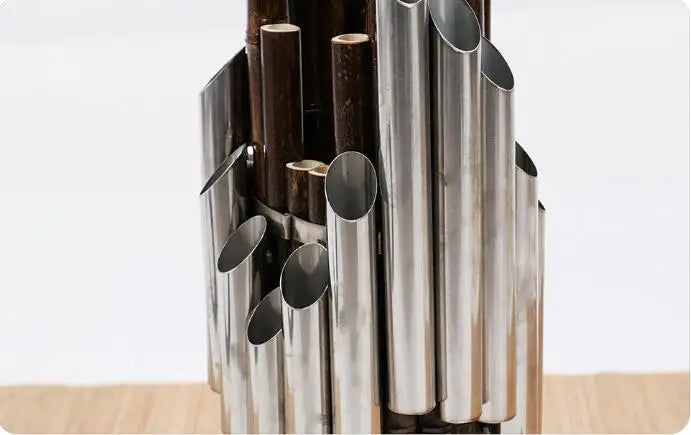 Chinese traditional Musical Instrument BAMBOO SHENG ancient reed pipe wind instrument sheng D tone 17-key white copper sheng