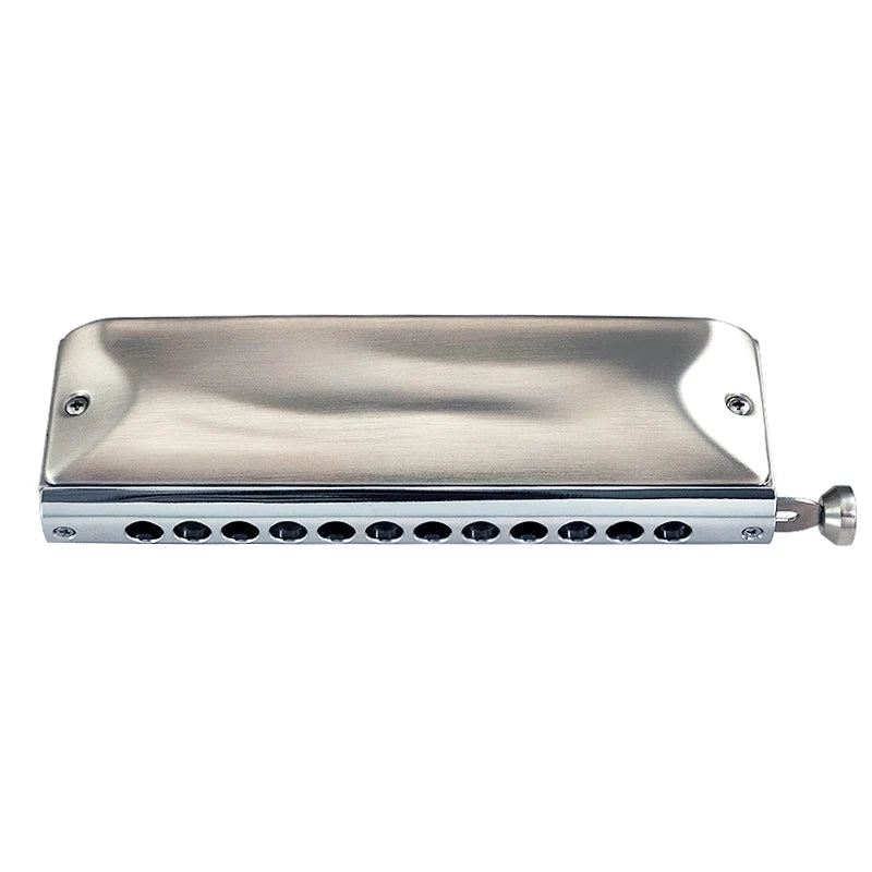Chromatic Harmonica JDR Luna Harp Professional Armonica, Outdoor Musical Instruments,12 Holes Mouth Organ, Palladium Alloy Comb