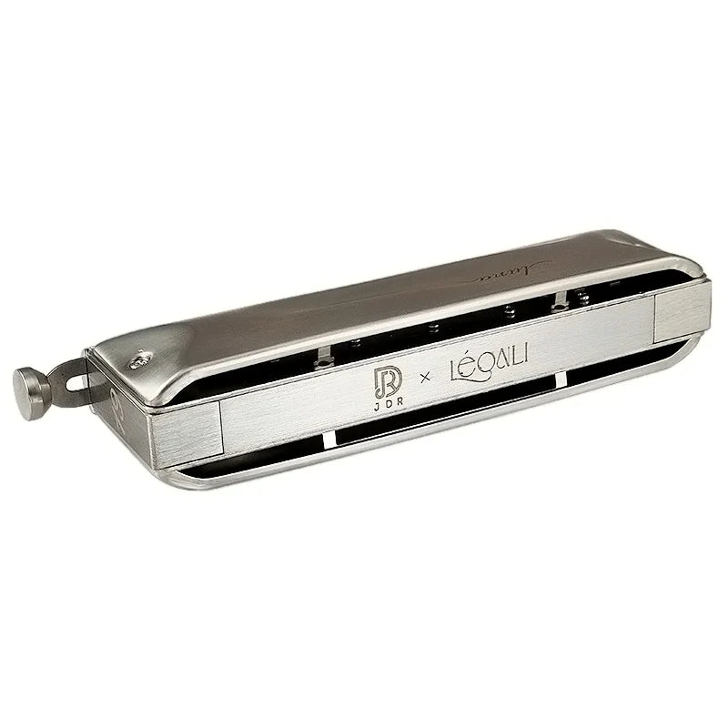 Chromatic Harmonica JDR Luna Harp Professional Armonica, Outdoor Musical Instruments,12 Holes Mouth Organ, Palladium Alloy Comb