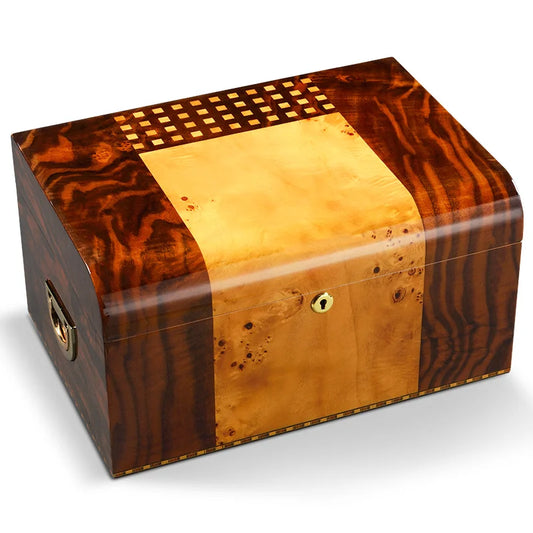 Cigar Box Humidors Cedar Wood Piano Big Capacity Multilayer Moisturizing Box Moisturizing Cigar Case