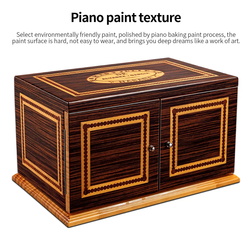 Cigar Humidor 3 Layers With Humidifier Hygrometer Moisturizing Cigars Humidor Cedar Wood Cigar Box large capacity Fit 250pcs