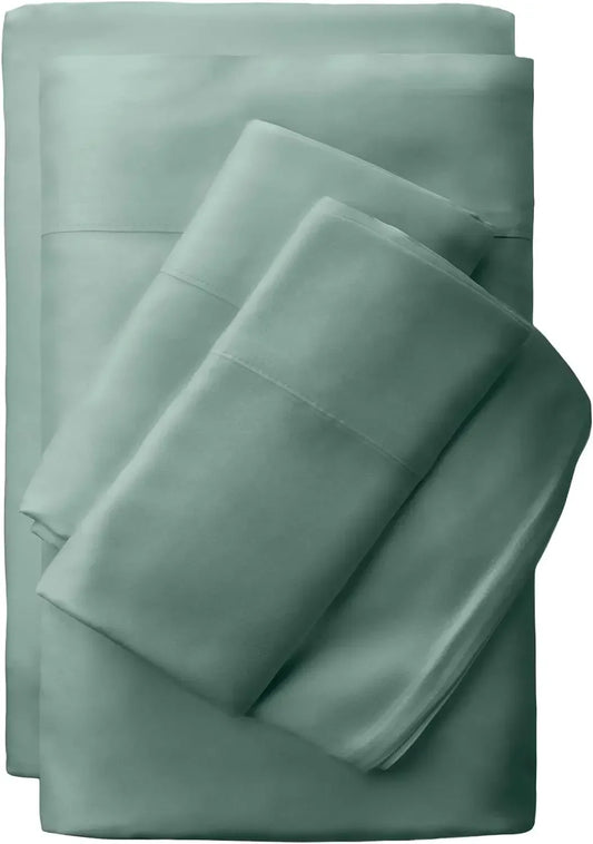 & Classic Bamboo Viscose 4 Piece Bed Sheet Set Cooling and Comfortable for Rest and Relaxation Flat and Fitted Sheet