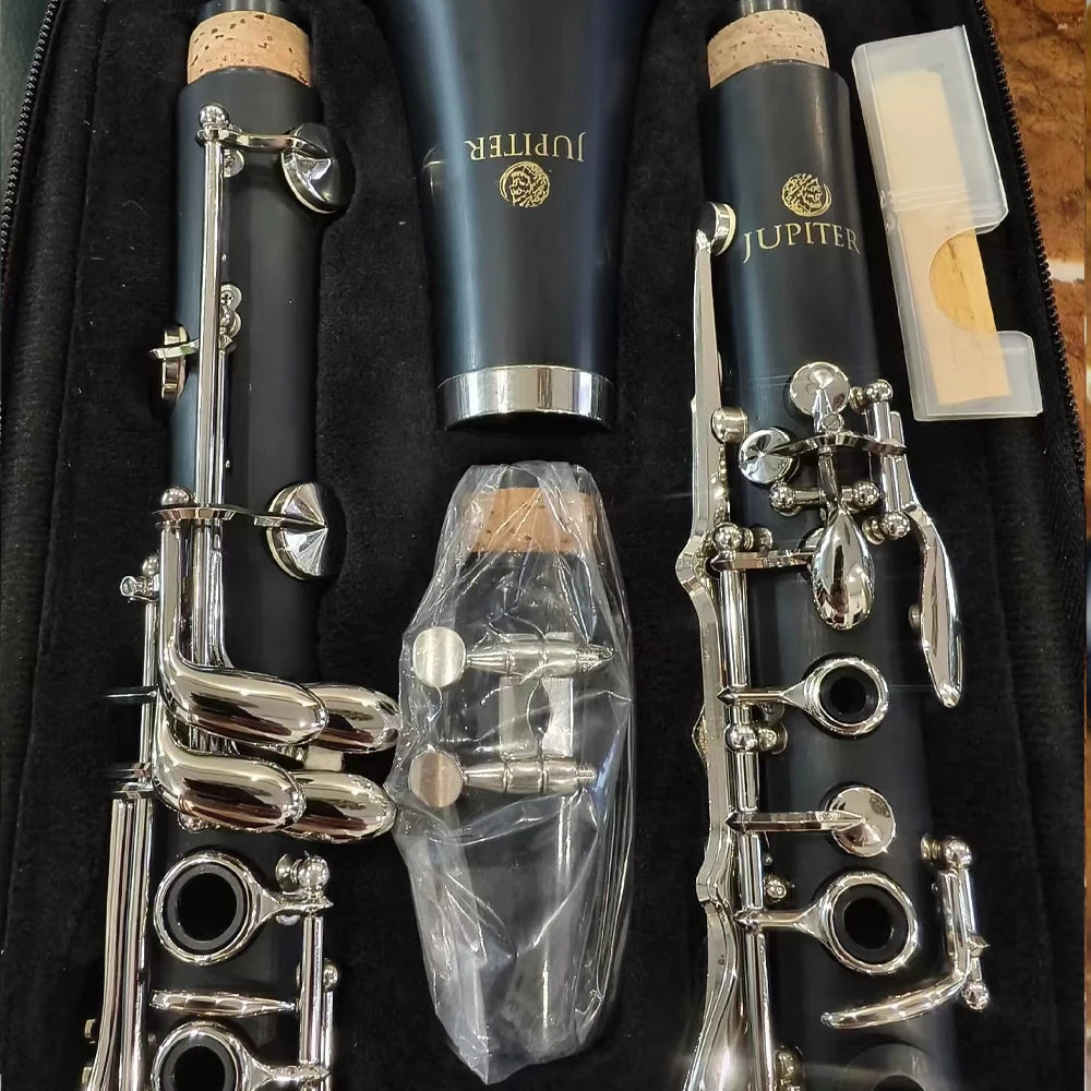 Classic Clarinet JCL-700NQ Black B-flat Bakelite Woodwind instrumentos musicales with Accessories Case clarinete madeira