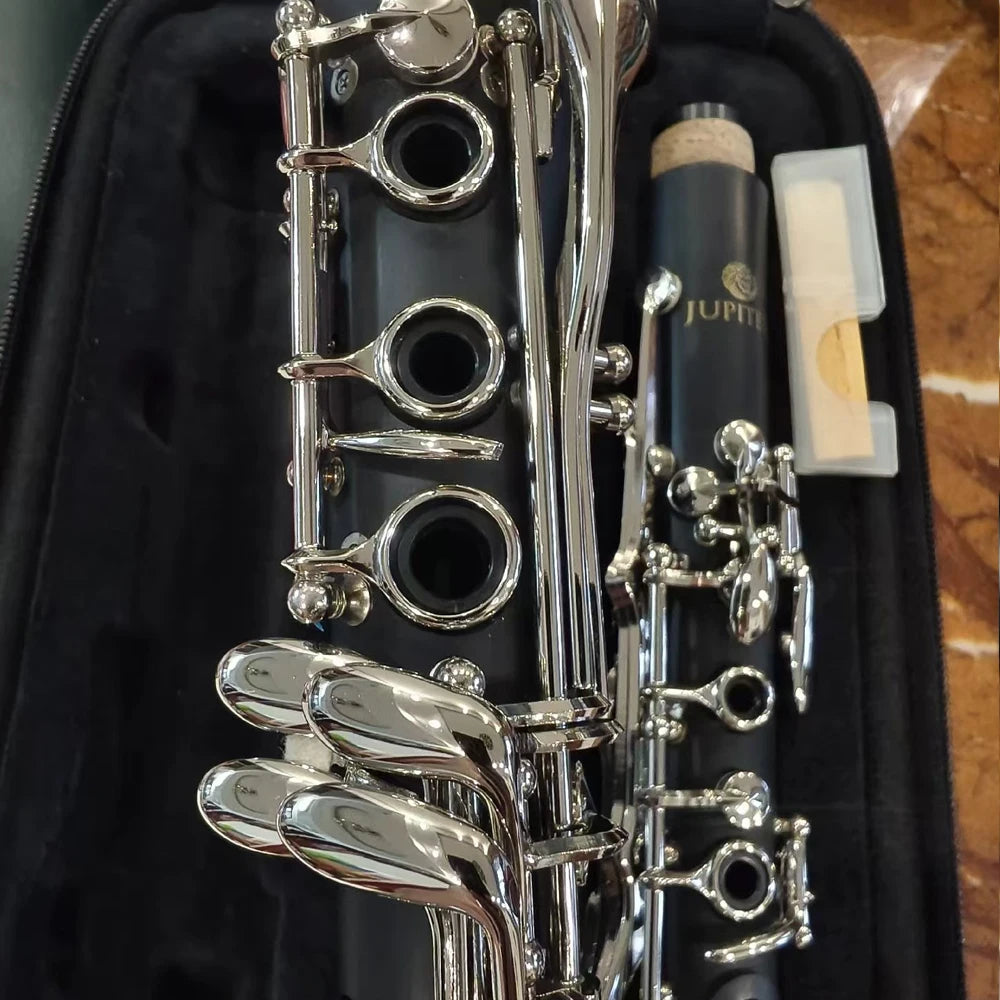 Classic Clarinet JCL-700NQ Black B-flat Bakelite Woodwind instrumentos musicales with Accessories Case clarinete madeira