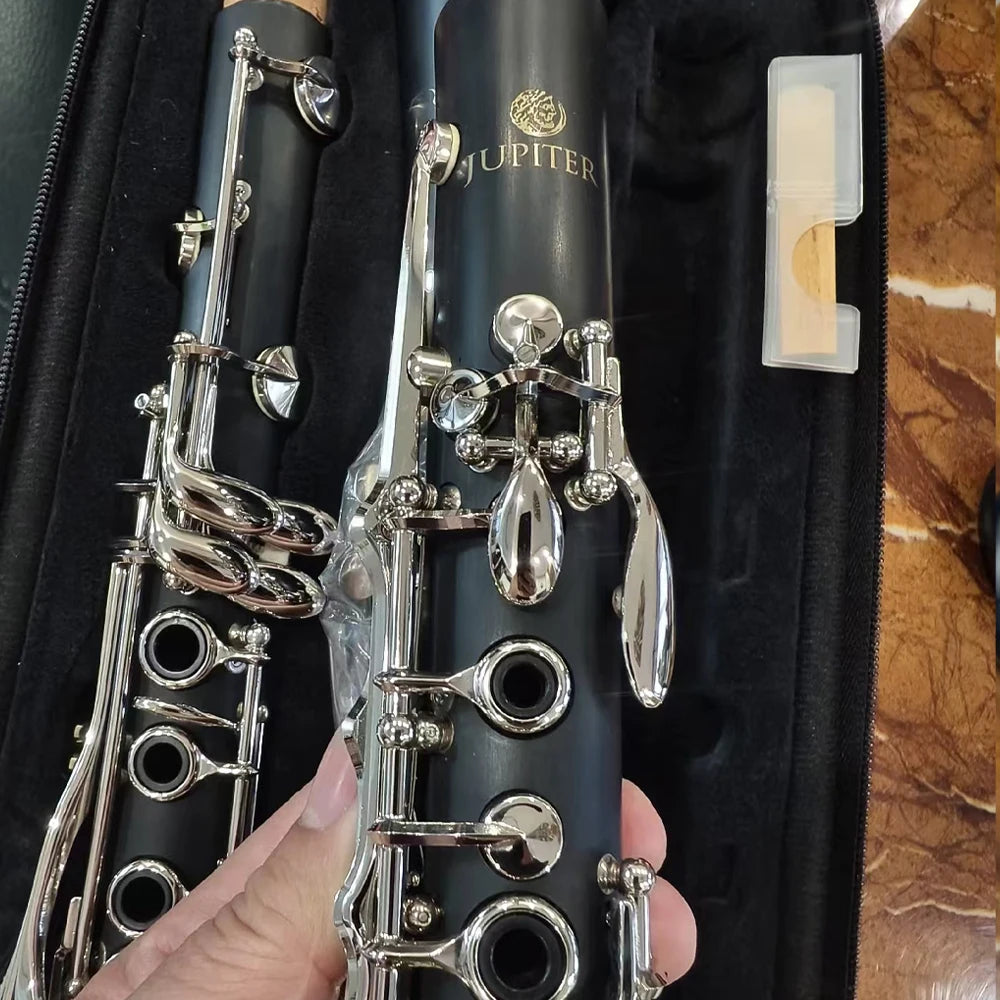 Classic Clarinet JCL-700NQ Black B-flat Bakelite Woodwind instrumentos musicales with Accessories Case clarinete madeira