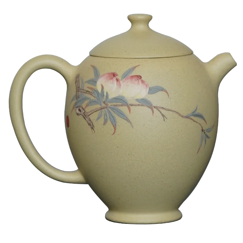 Clay Painting Huai Pot Raw Ore Benshan Green Mud Yixing Handmade Purple Clay Pot Kung Fu Teapot Sketch Pot 120cc