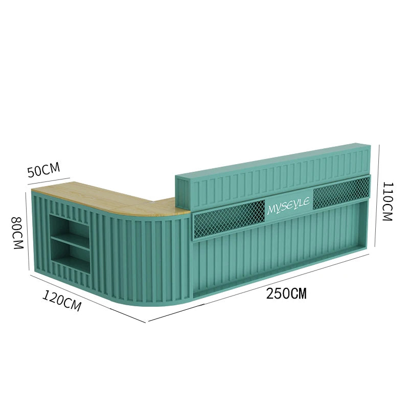 Clothing store cashier, commercial milk tea shop, shoe shop, bag and hair salon, reception counter, corner counter, beauty shop