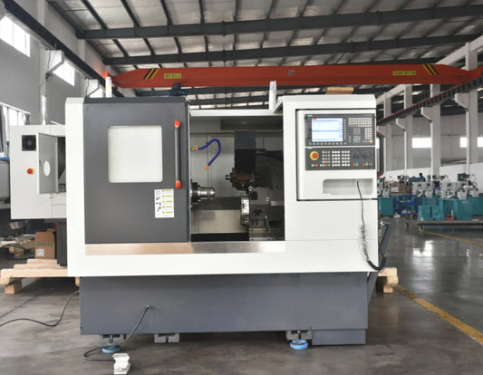 Cnc Lathe Machine Slant Turing CK32 Full New For Sale 4 Tools Station Turret Metal Tool China Sea Shipping