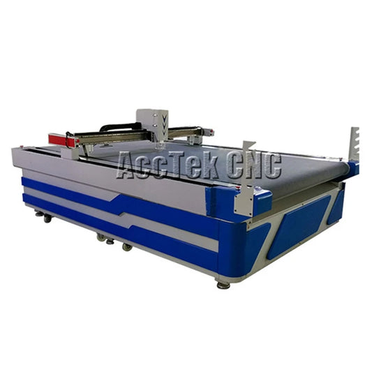 Cnc Oscillating Knife Cutting Machine with Auto Tool Changer High Quality Textile Leather Punching Knife Milling Tool  AKZ1625