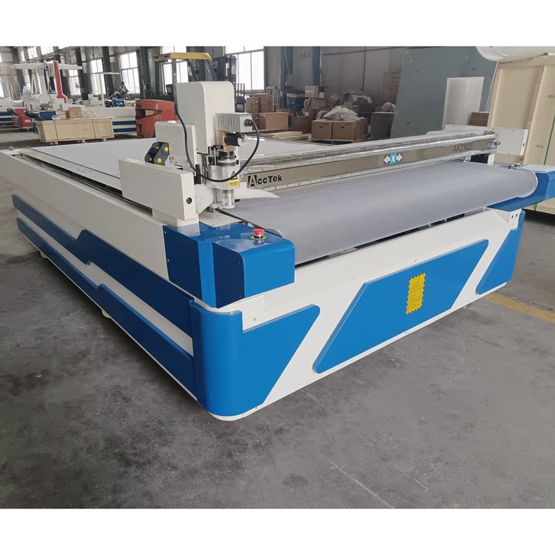 Cnc Oscillating Knife Cutting Machine with Auto Tool Changer High Quality Textile Leather Punching Knife Milling Tool  AKZ1625