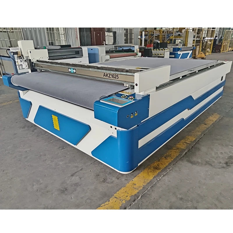 Cnc Oscillating Knife Cutting Machine with Auto Tool Changer High Quality Textile Leather Punching Knife Milling Tool  AKZ1625