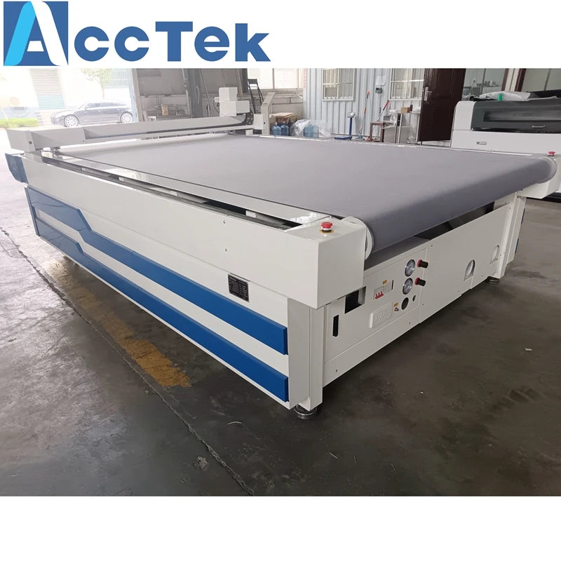 Cnc Oscillating Knife Cutting Machine with Auto Tool Changer High Quality Textile Leather Punching Knife Milling Tool  AKZ1625