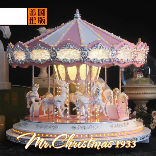 Color Carousel Music Box for Girl's Best Friend's Birthday Gift