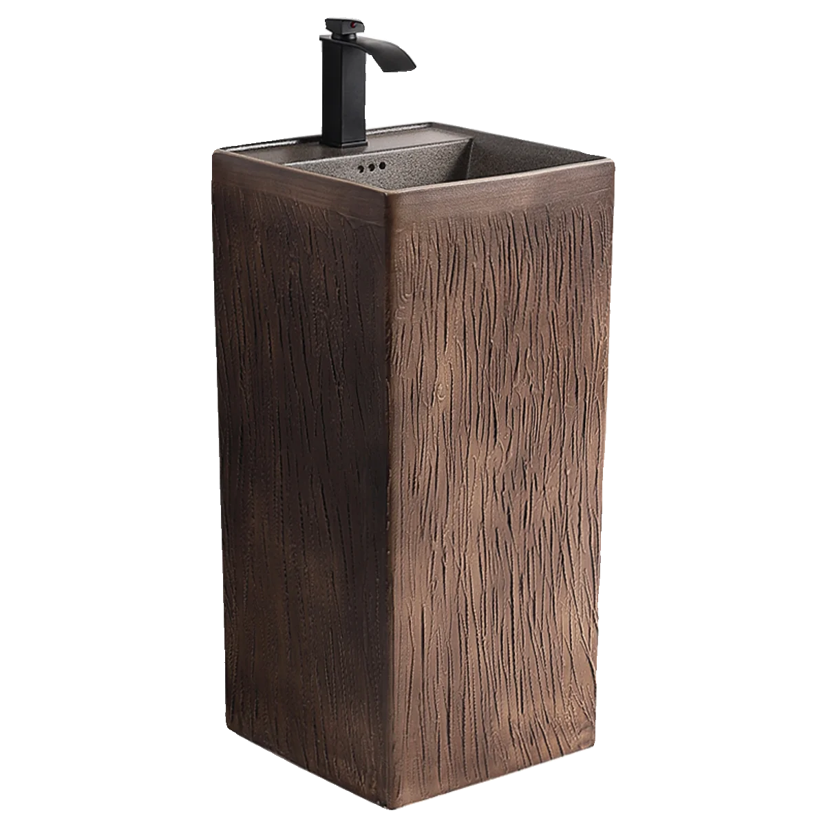 Column basin bathroom integrated column washbasin outdoor courtyard washbasin floor standing retro washbasin