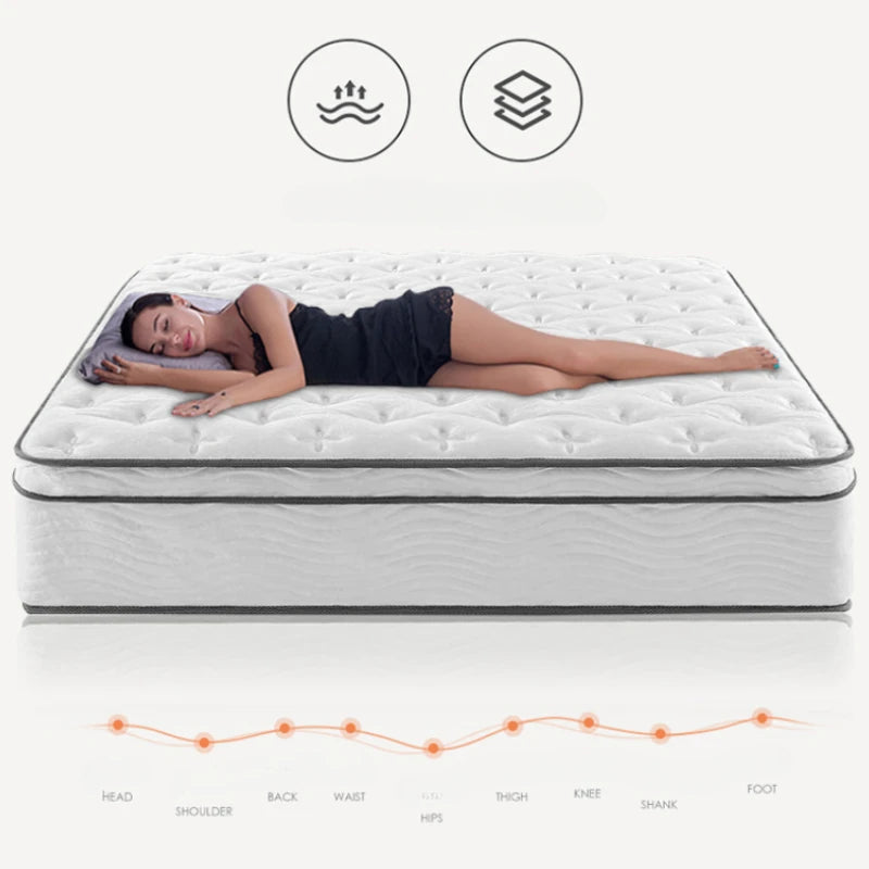 Comfortable Double Mattresses Soft Molblly Spring Twin King Memory Foam Mattress Queen Size Colchones De Cama Bedroom Furniture