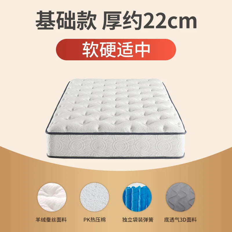 Comfortable Double Mattresses Soft Molblly Spring Twin King Memory Foam Mattress Queen Size Colchones De Cama Bedroom Furniture