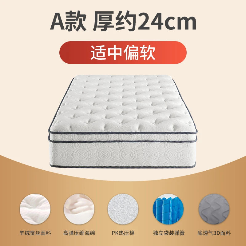 Comfortable Double Mattresses Soft Molblly Spring Twin King Memory Foam Mattress Queen Size Colchones De Cama Bedroom Furniture