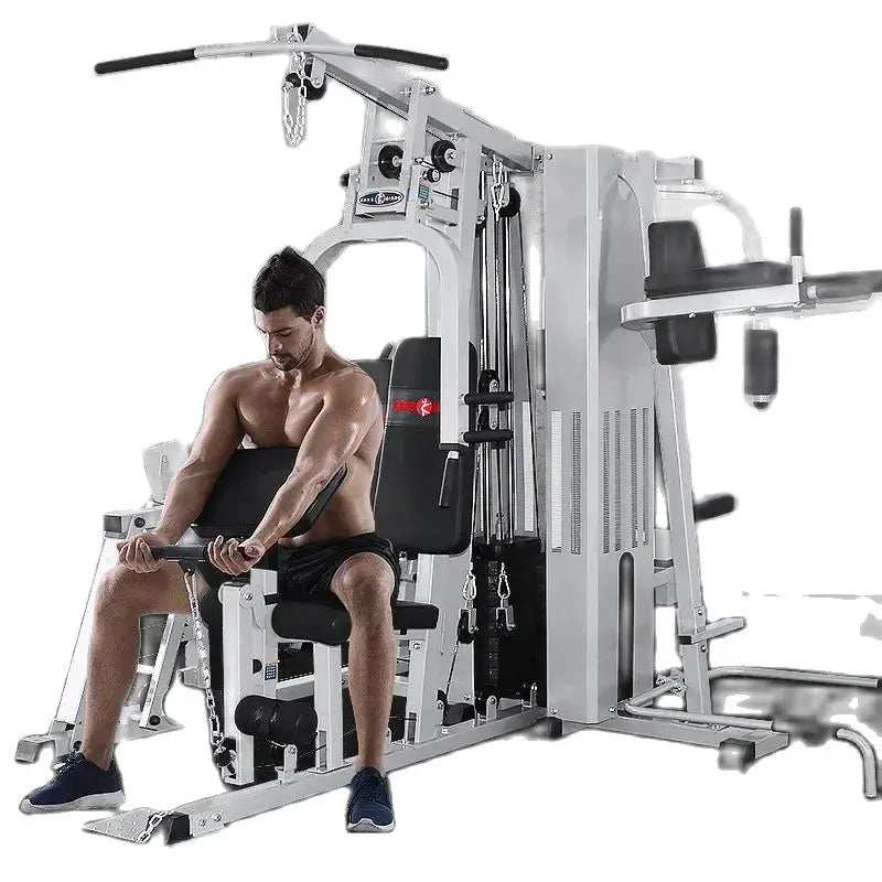 Commercial Comprehensive Trainer Six Person Station Multifunctional Strength Combination Large Fitness Equipment