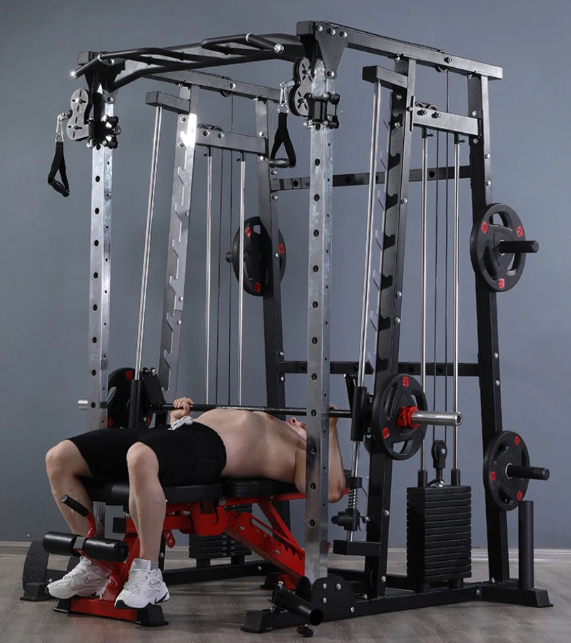 Commercial comprehensive training equipment, fitness equipment, outdoor squat stand, multi-functional gantry combination
