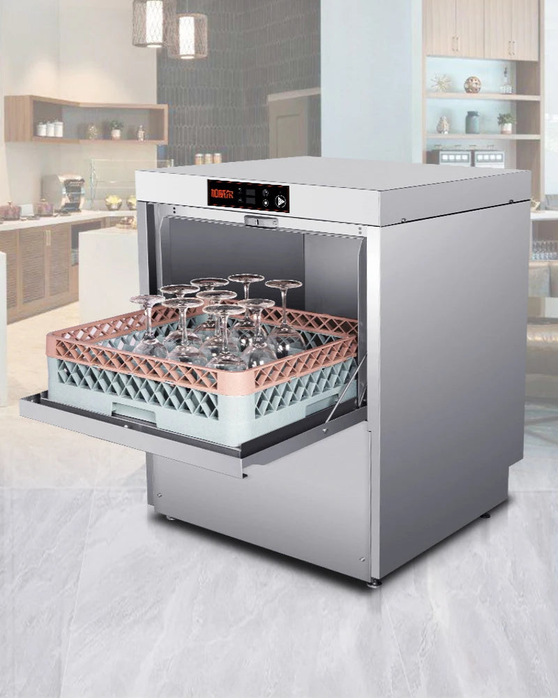 Commercial fully automatic dishwasher, small and large bar dishwasher, commercial restaurant, hotel dining hall