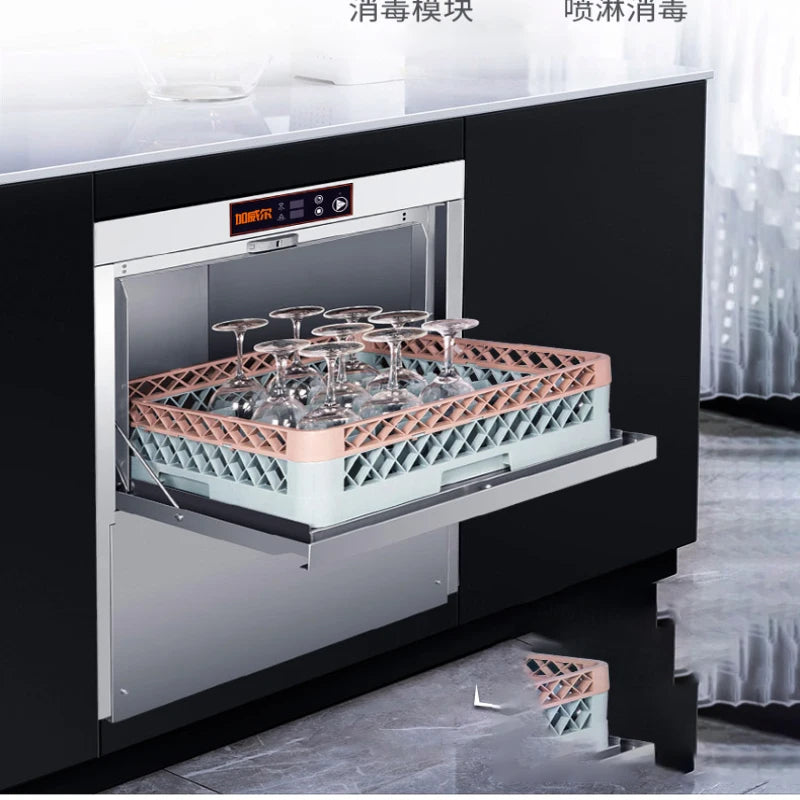 Commercial fully automatic dishwasher, small and large bar dishwasher, commercial restaurant, hotel dining hall