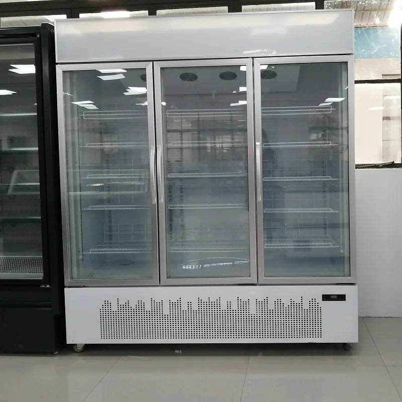 Commercial ice cream display vertical showcase freezer upright freezer with glass door