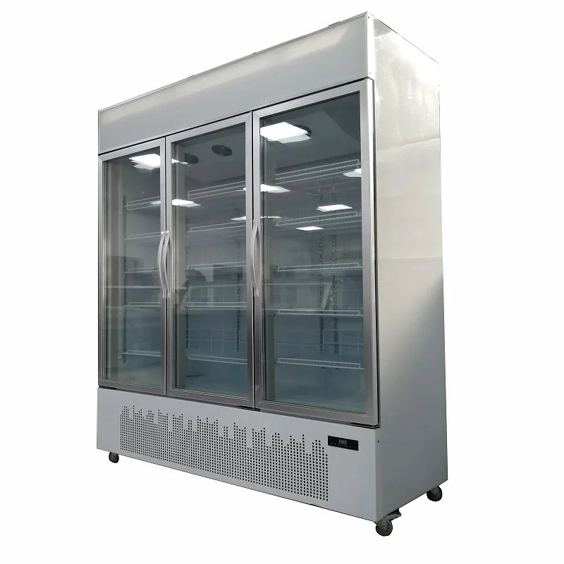Commercial ice cream display vertical showcase freezer upright freezer with glass door