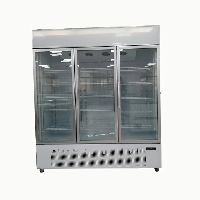 Commercial ice cream display vertical showcase freezer upright freezer with glass door