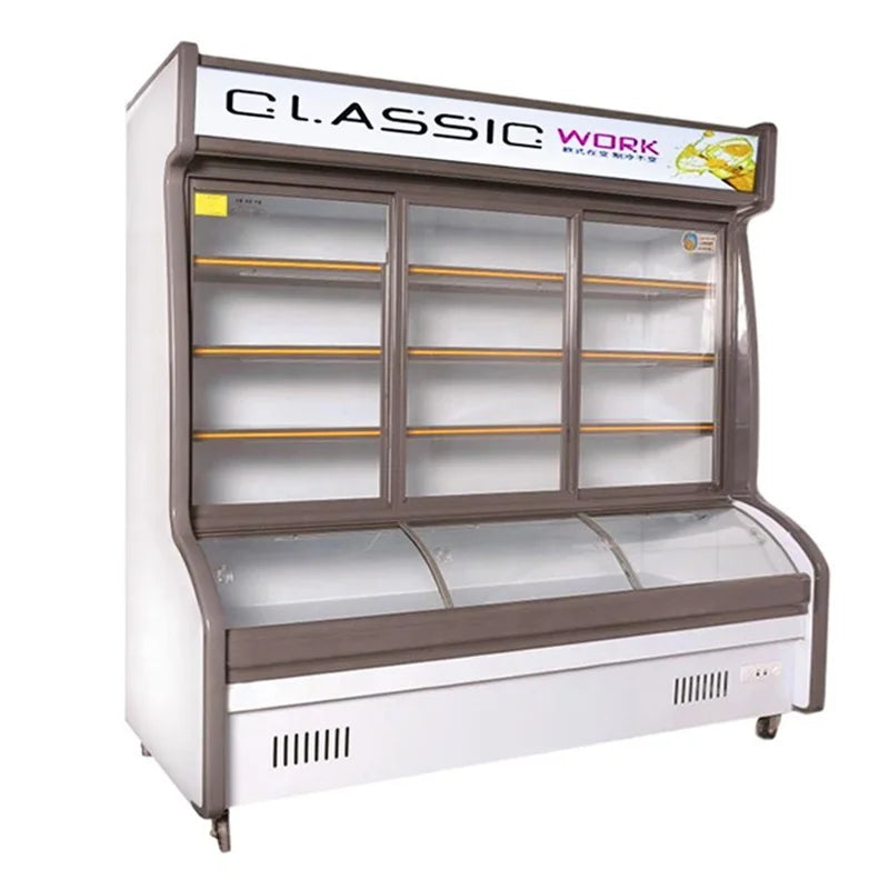 Commercial refrigerated display cabinet supermarket freezer showcase
