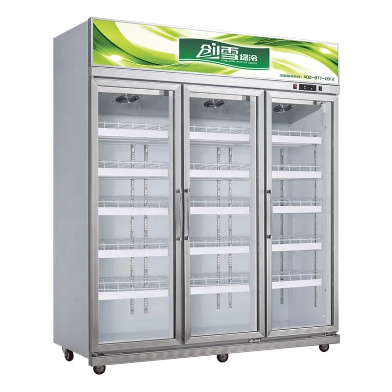 Commercial refrigerated display cabinet supermarket freezer showcase