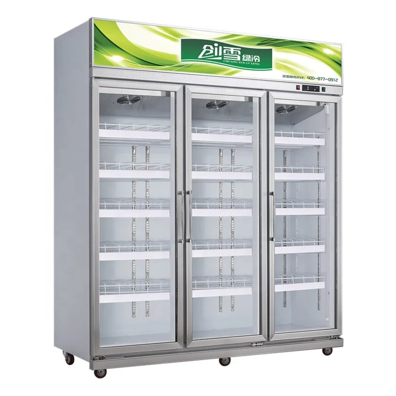 Commercial refrigerated display cabinet supermarket freezer showcase